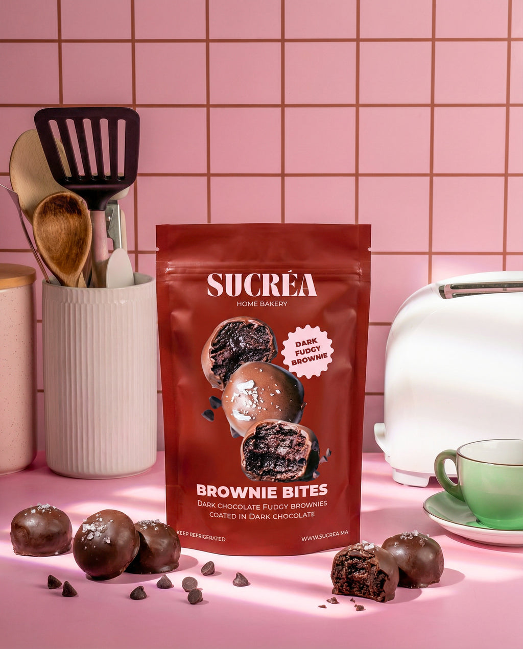 Dark Brownie Bites Artisanaux | Sucrea