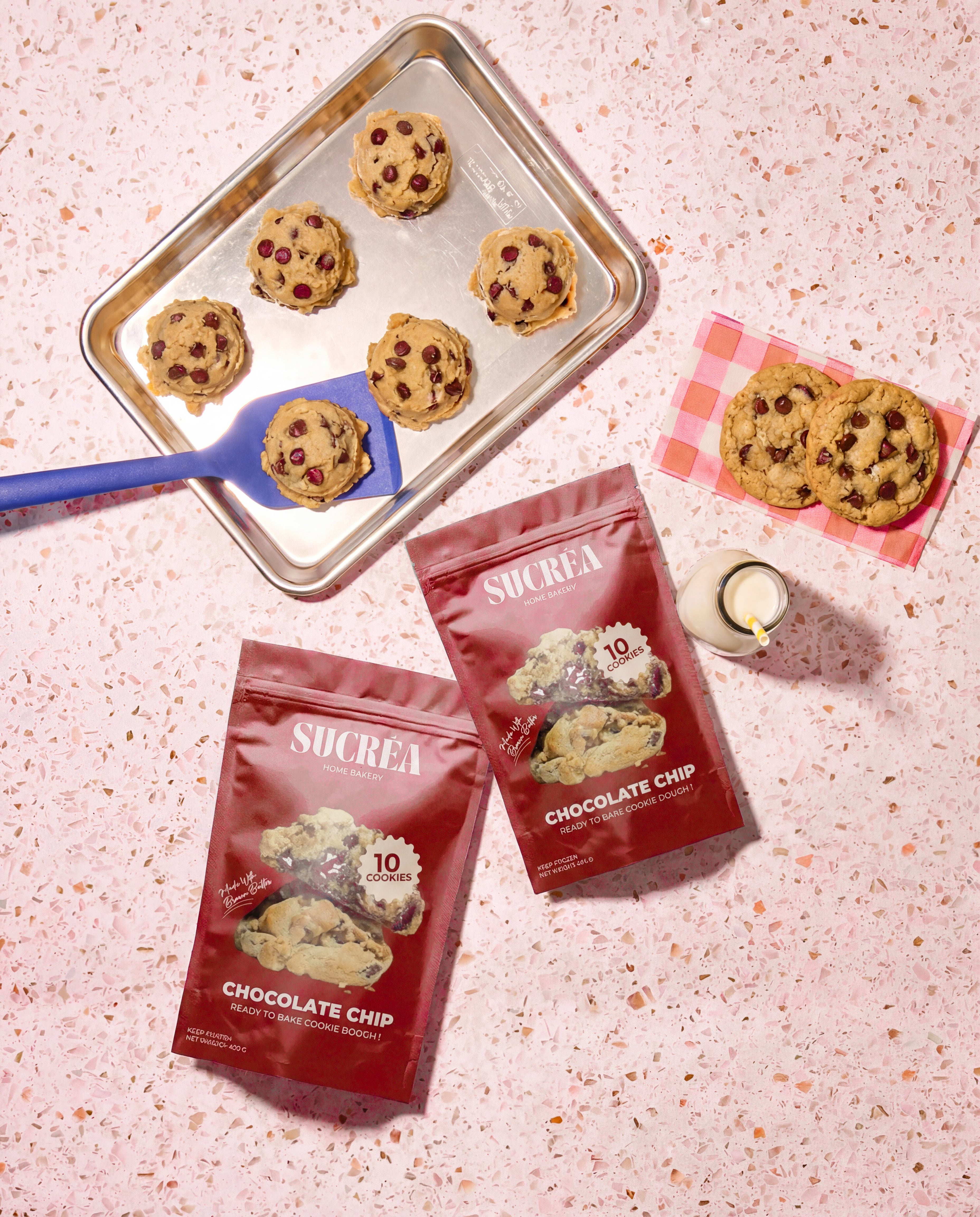 10 Frozen chocolate chip cookies