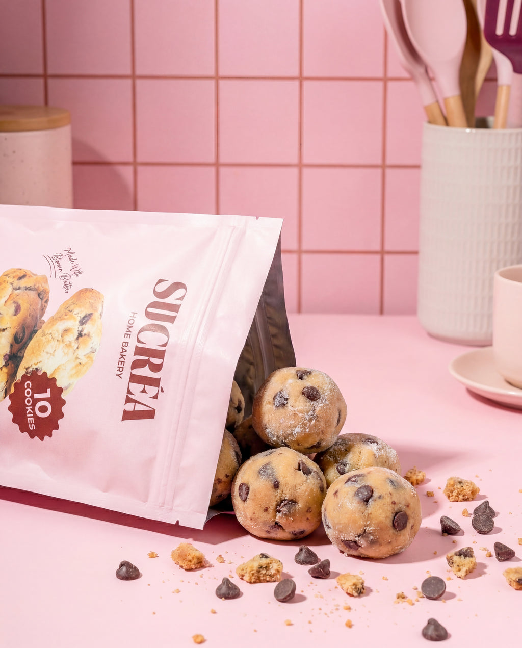 10 Frozen 3 chocolate chips cookies