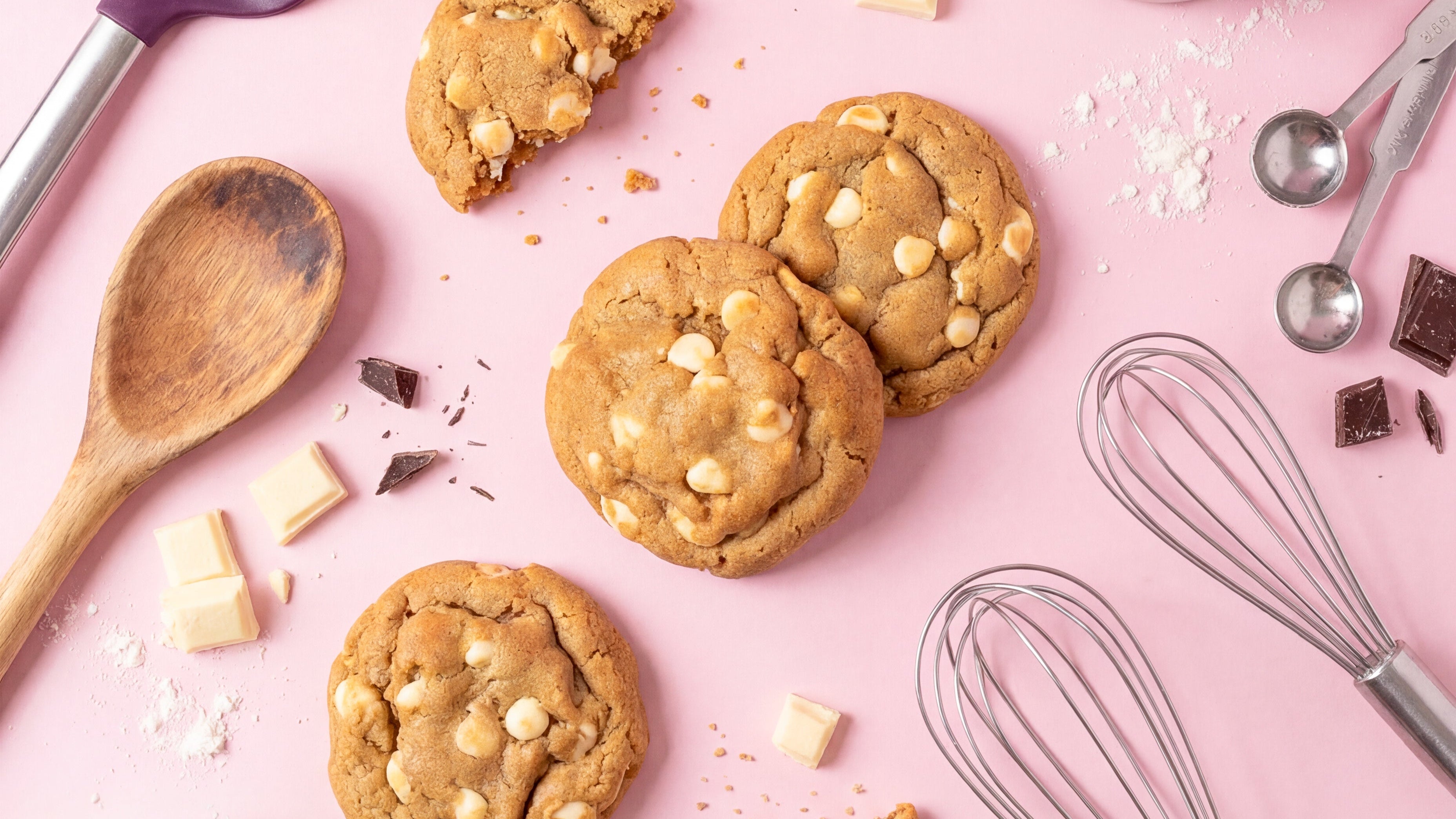 White chocolate chip cookie box