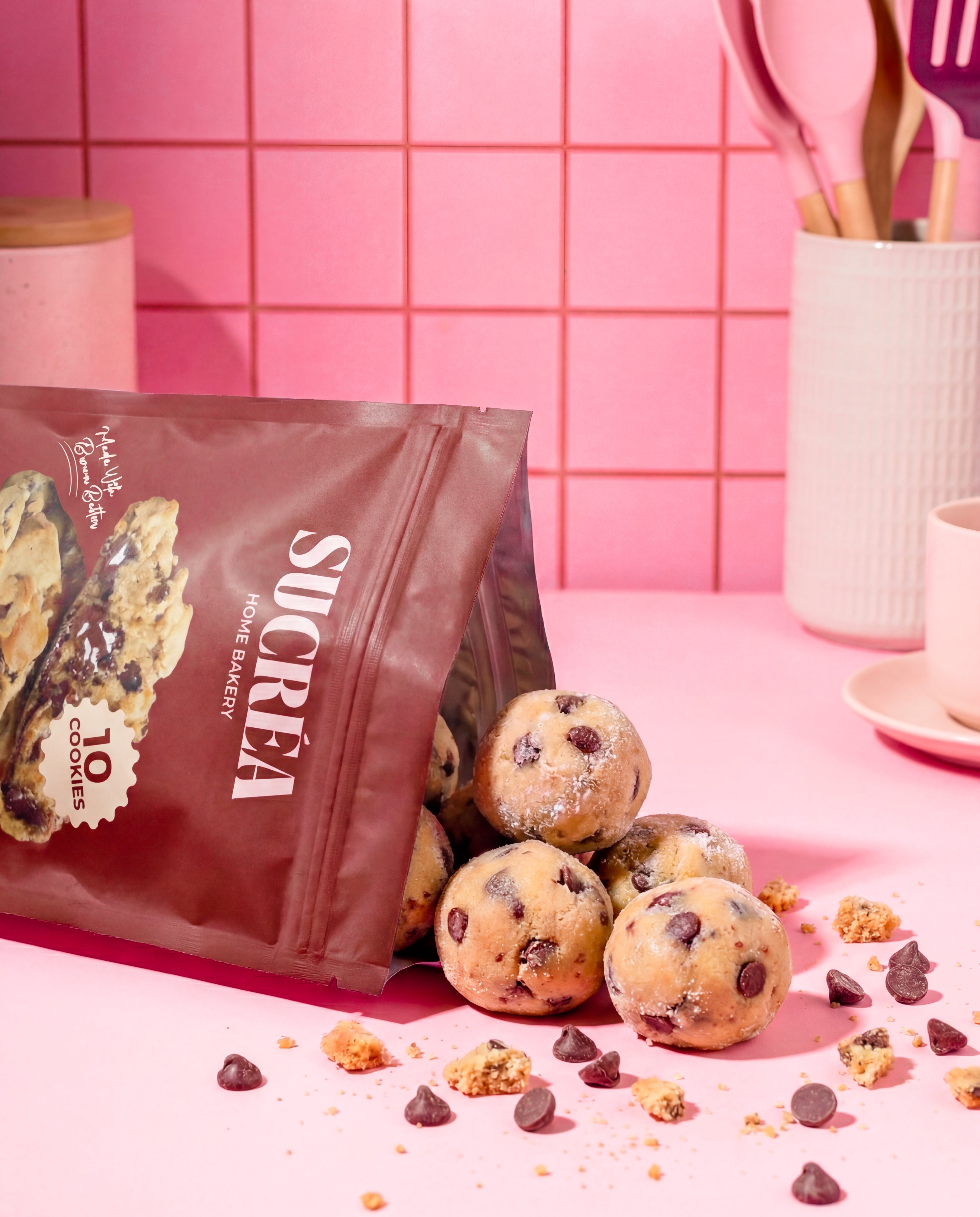 10 Frozen chocolate chip cookies