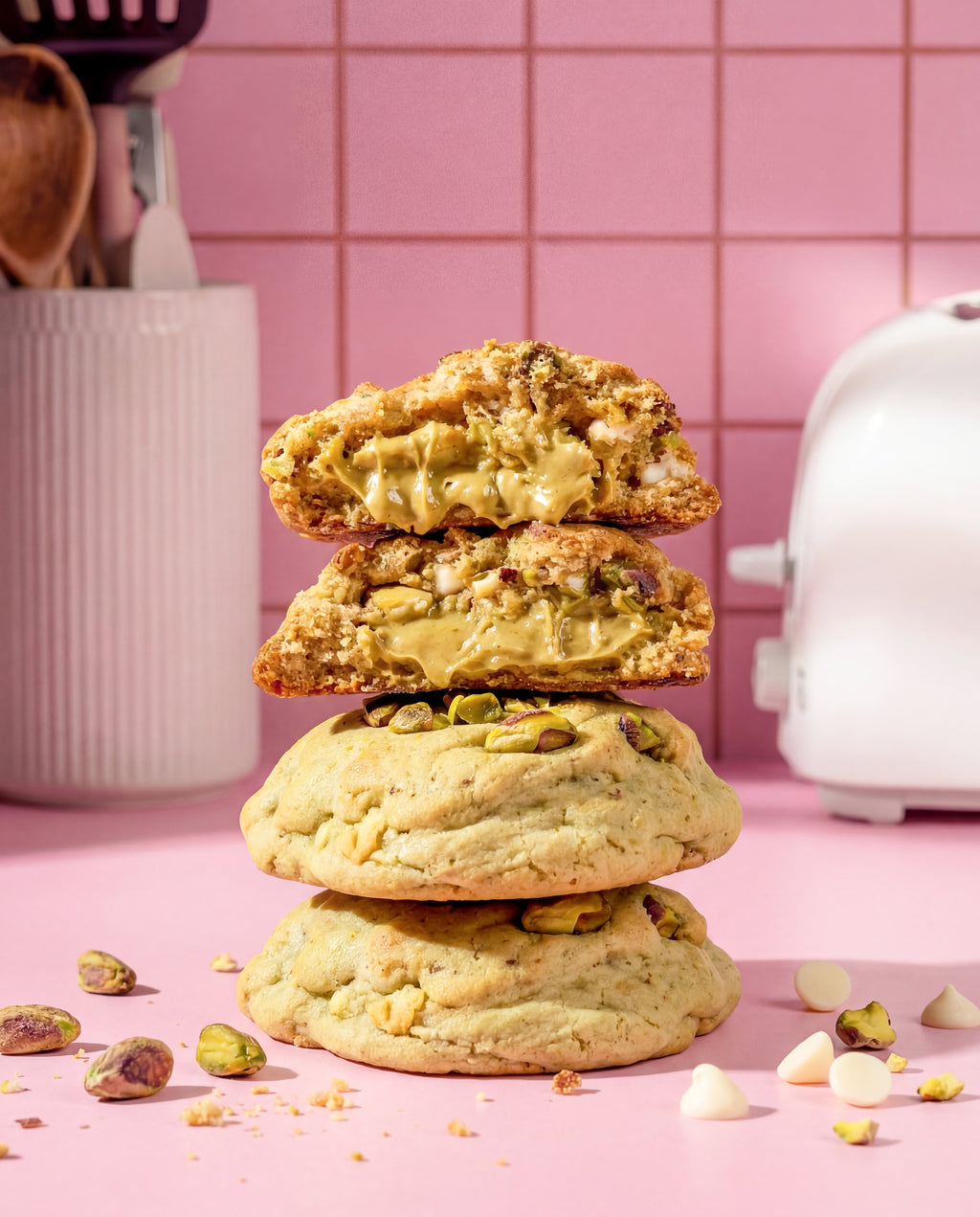 pistachiokie - velvet pistachio cookie box