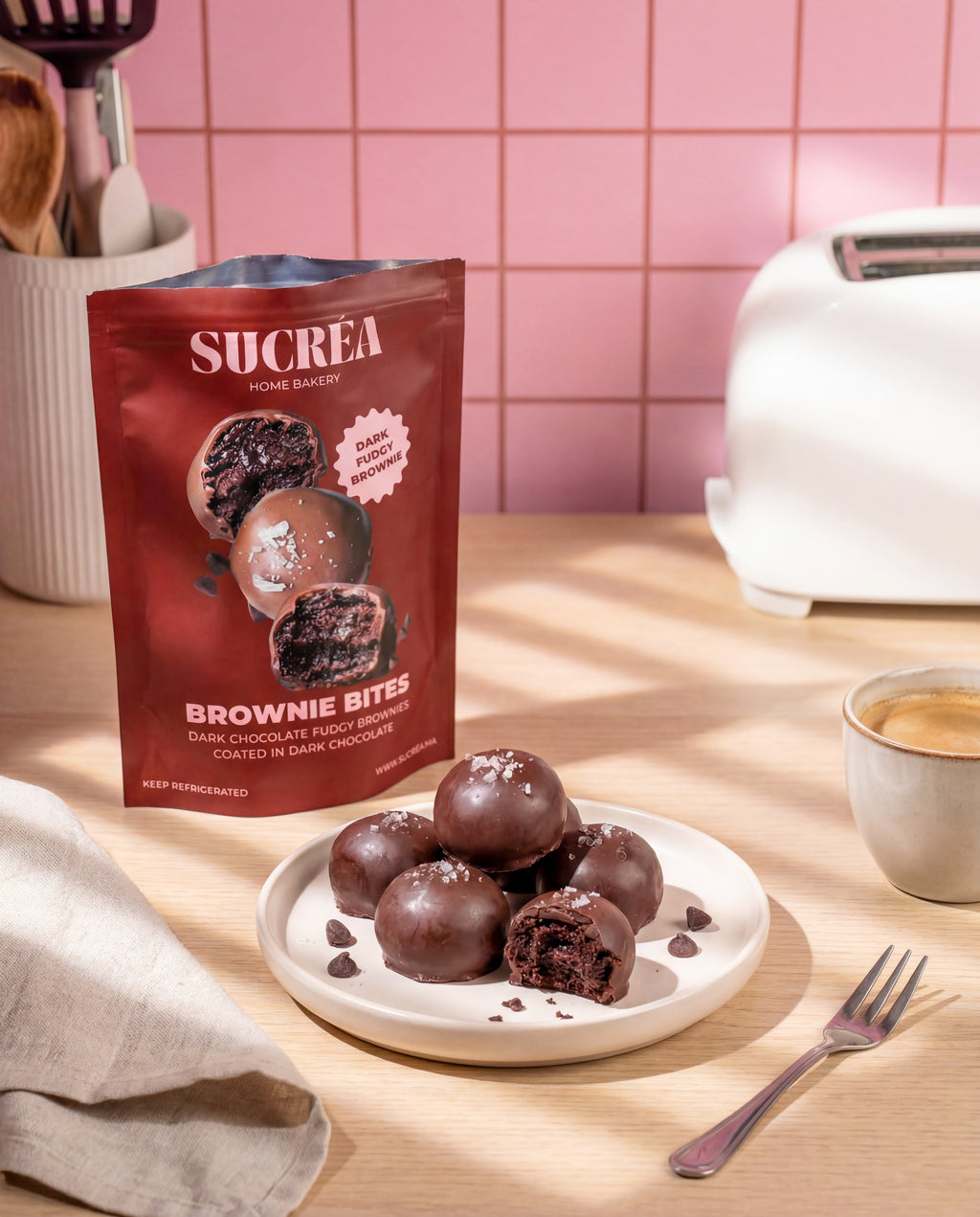 Dark Brownie Bites Artisanaux | Sucrea